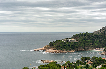 Vista aérea del Parador de Aiguablava