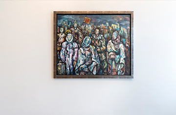 Óleo sobre tabla de María Josefa Valenzuela.