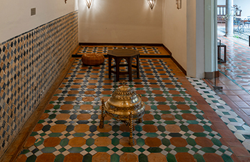Suelo de mosaico de la sala árabe