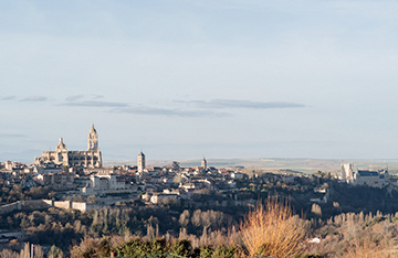 La ciudad de Segovia desde el Parador de Segovia