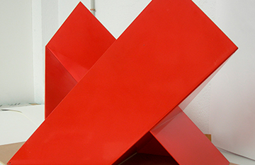 Obra “Raíz Cuadrada Plegado II”, de Julián Ruiz.