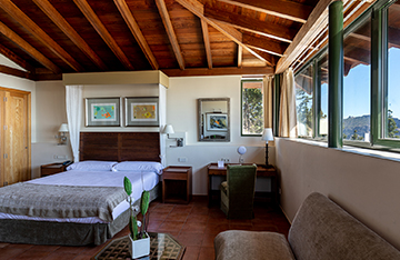 Suite con vistas sobre el paisaje canario