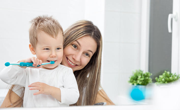El cuidado dental en niños